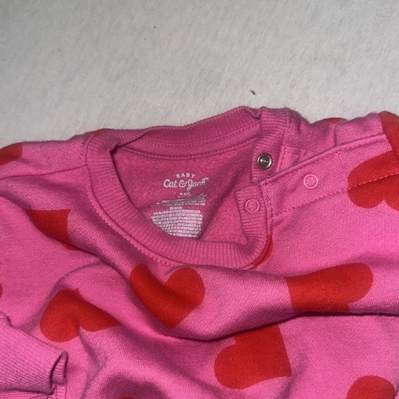 Kids Size 3-6M Pink Heart Kids Sweatshirt. - Picture 3 of 3